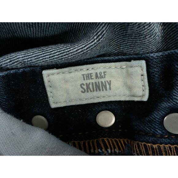 Abercrombie & Fitch Jeans Mens 34x34 Blue The A&F Skinny 100% Cotton Preppy - Picture 3 of 13